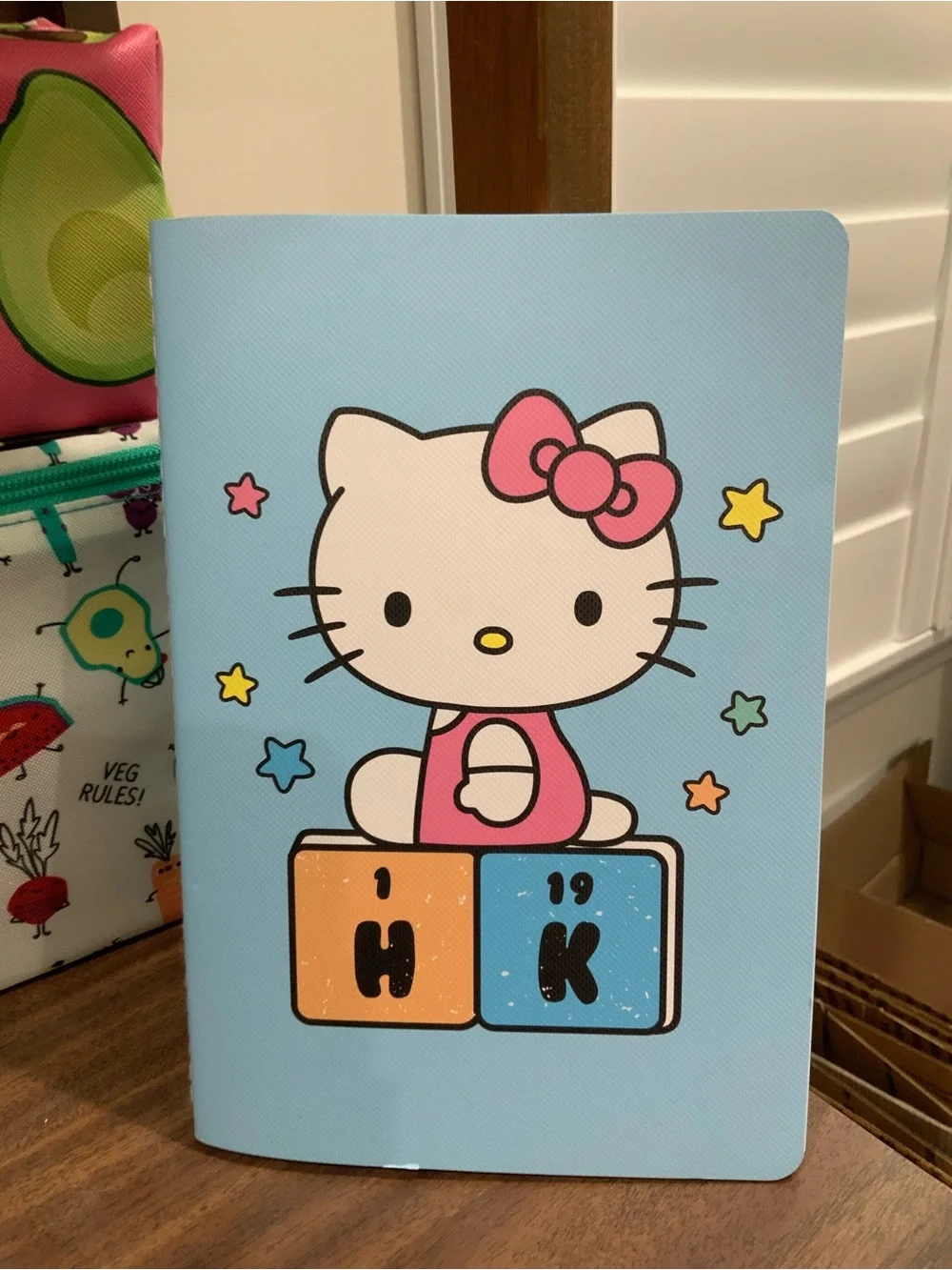 Hello Kitty Blue Kids Notebook with Pink Bow